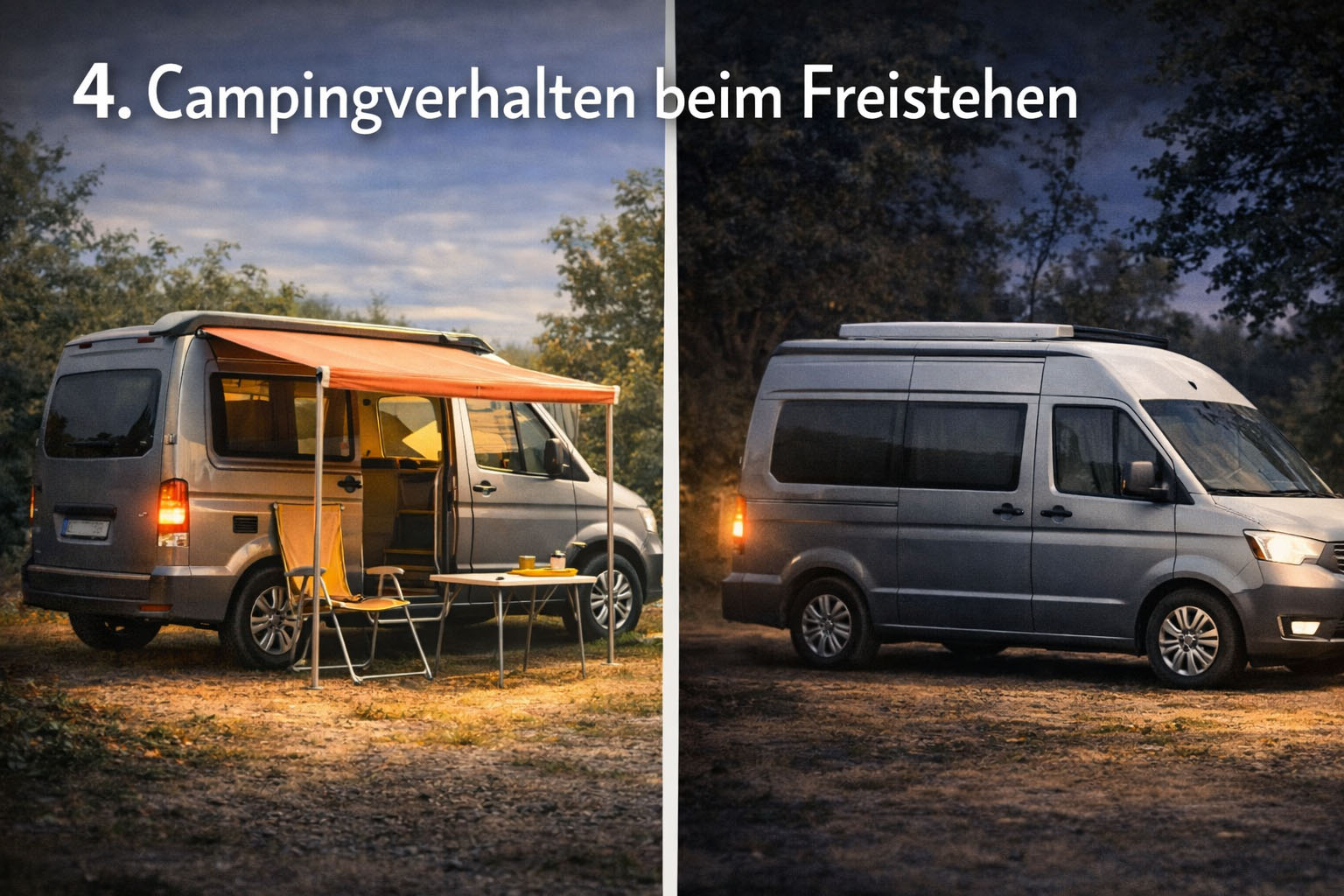 Unauffälliges Verhalten beim Freistehen