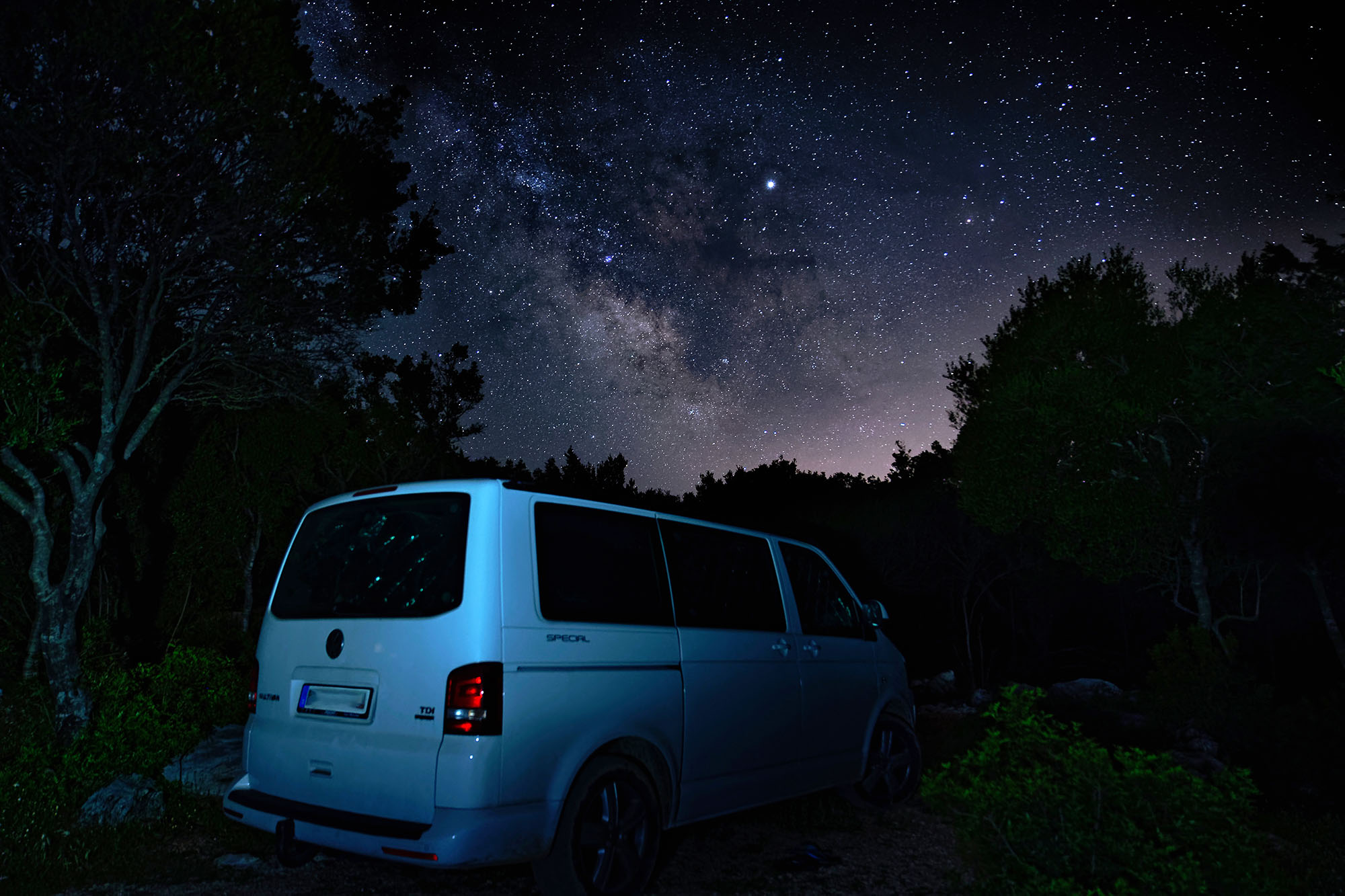 Sternenhimmel beim Freistehen